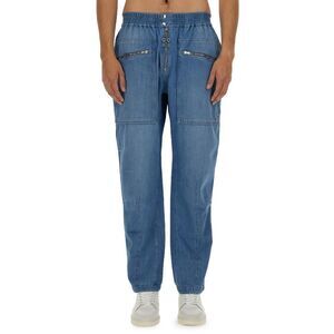 ISABEL MARANT Men's Relaxed Fit Denim Cargo Pants Men DENIM